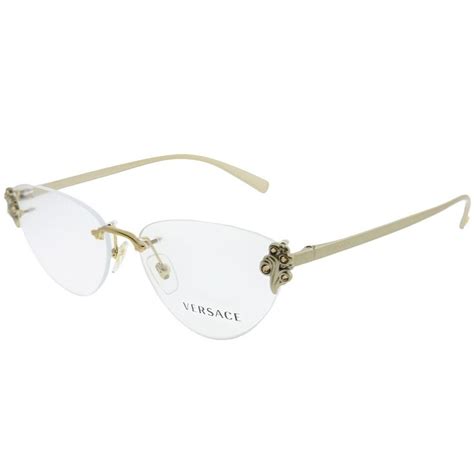 versace rimless eyeglass frames|versace eyeglass frames for prescription.